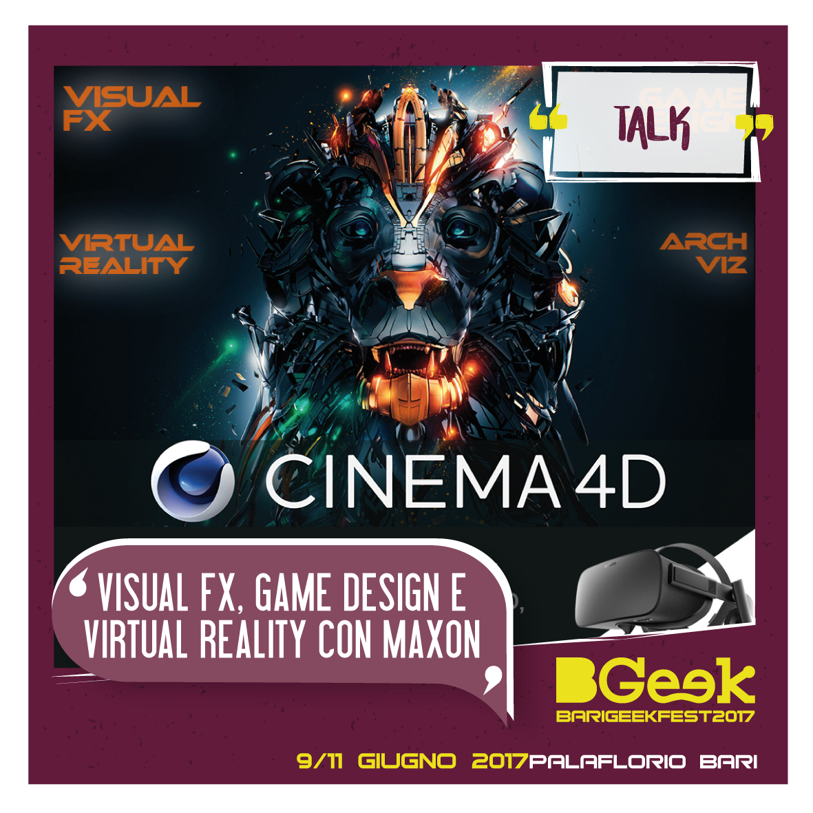 Talk: MAXON CINEMA 4D per la creazione di videogame e realtà virtuale