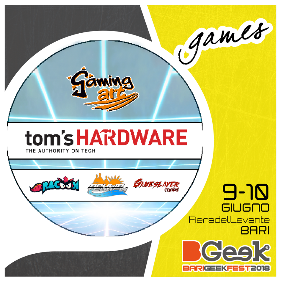 Attività gaming & tornei al BGeek2018